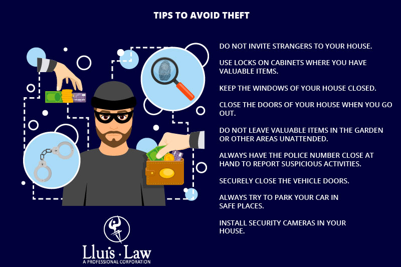 tips to avoid theft