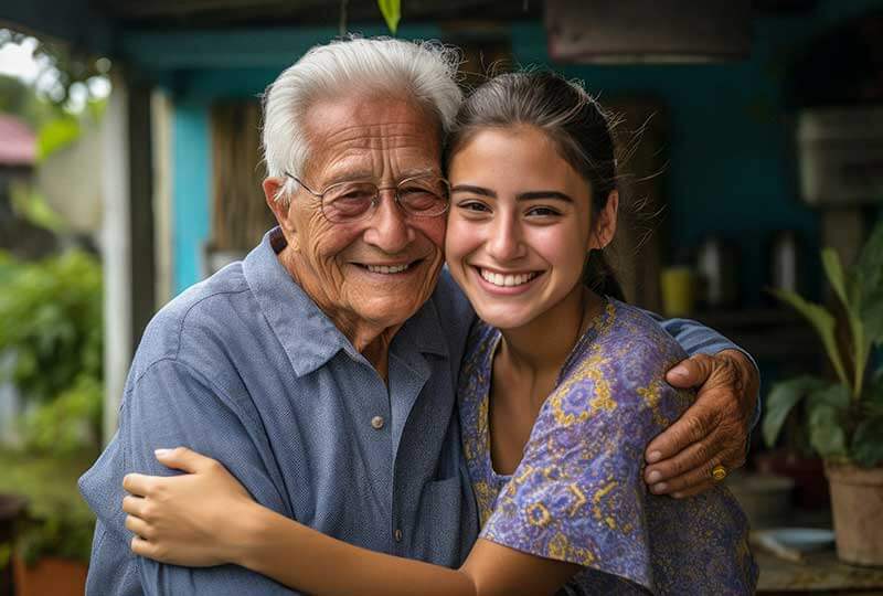 papa traido por hija a usa
